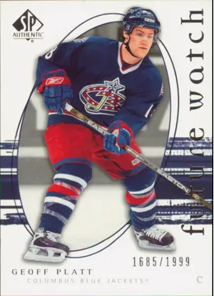 2005-06 SP AUTHENTIC - GEOFF PLATT #259 FUTURE WATCH 1685/1999