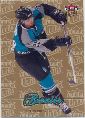 2007-08 FLEER ULTRA - STEVE BERNIER #35 GOLD MEDALLION