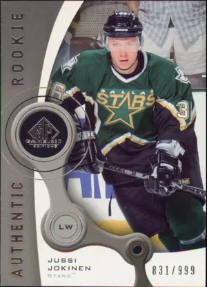 2005-06 SP GAME USED - JUSSI JOKINEN #154 AUTHENTIC ROOKIE 831/999