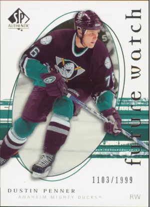 2005-06 SP AUTHENTIC - DUSTIN PENNER #247 FUTURE WATCH 1103/1999