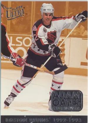 1993-94 FLEER ULTRA - ADAM OATES #10 CAREER HIGHLIGHTS