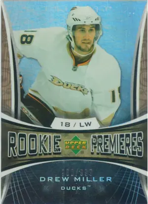 2007-08 TRILOGY - DREW MILLER #122 ROOKIE 980/999