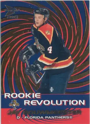 2003-04 PRISM - JAY BOUWMEESTER #8 ROOKIE REVOLUTION