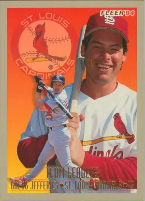 1994 Fleer - Gregg Jefferies #26 Team Leaders