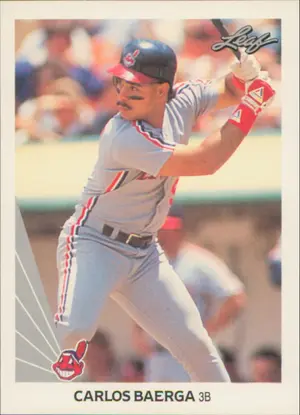 1990 Leaf - Carlos Baerga #443 RC