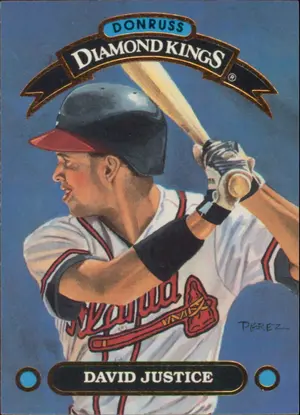 1992 Donruss - David Justice #DK-6 Diamond Kings