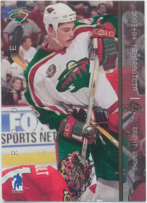 2003-04 BE A PLAYER MEMORABILIA - BRENT BURNS #194 ROOKIE