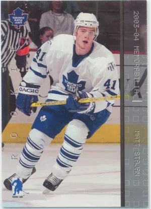 2003-04 BE A PLAYER MEMORABILIA - MATT STAJAN #192 ROOKIE