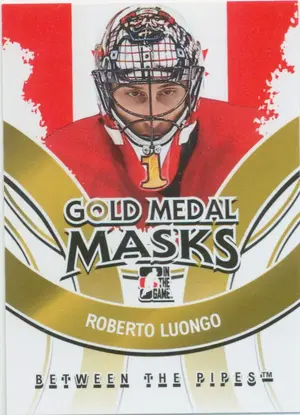 2009-10 BETWEEN THE PIPES - ROBERTO LUONGO #GMM-07 GOLD MEDAL MASKS