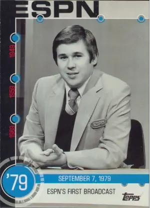 2015 Topps - ESPN's First Broadcast #10A Baseball History