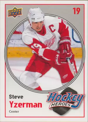 2010-11 UPPER DECK - STEVE YZERMAN #HH8 HOCKEY HEROES