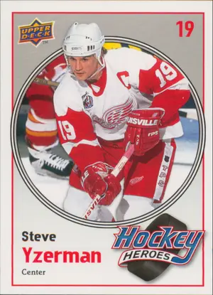 2010-11 UPPER DECK - STEVE YZERMAN #HH6 HOCKEY HEROES