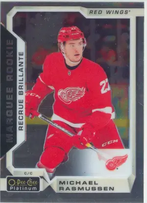 2018-19 O-PEE-CHEE PLATINUM - MICHAEL RASMUSSEN #177 MARQUEE ROOKIE