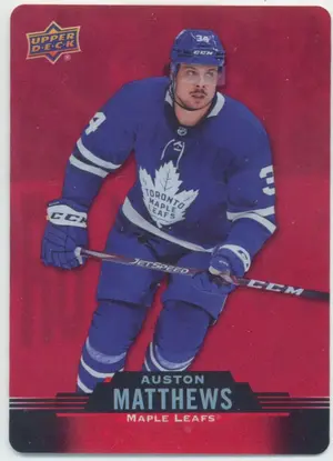 2020-21 TIM HORTONS - AUSTON MATTHEWS #DC-19 RED DIE CUTS
