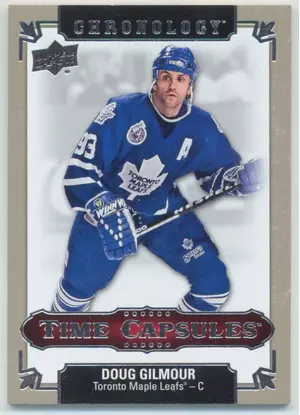 2018-19 CHRONOLOGY - DOUG GILMOUR #TC-50 TIME CAPSULES RIP CARDS (OPENED)