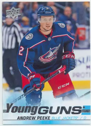 2019-20 UPPER DECK - ANDREW PEEKE #452 YOUNG GUNS
