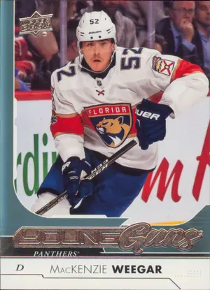 2017-18 UPPER DECK - MACKENZIE WEEGAR #459 YOUNG GUNS