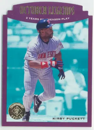 1993 Upper Deck SP Championship Series - Kirby Puckett #111 Die-Cut Parallel