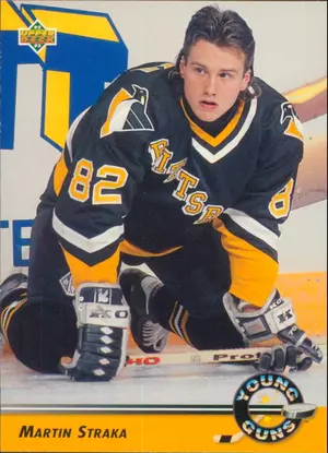 1992-93 UPPER DECK - MARTIN STRAKA #559 YOUNG GUNS
