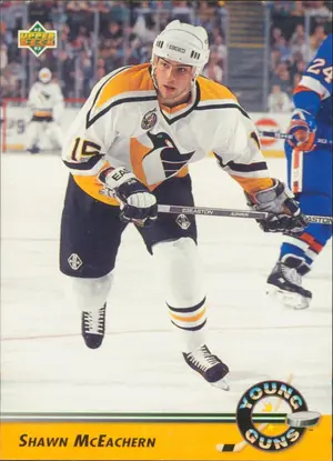 1992-93 UPPER DECK - SHAWN McEACHERN #565 YOUNG GUNS