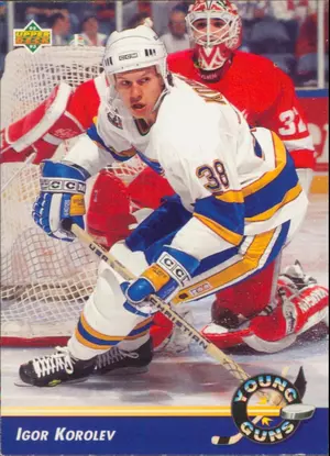 1992-93 UPPER DECK - IGOR KOROLEV #581 YOUNG GUNS