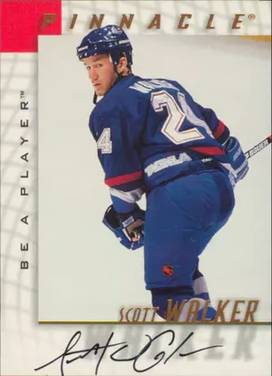 1997-98 BE A PLAYER - SCOTT WALKER #33 AUTOGRAPHS