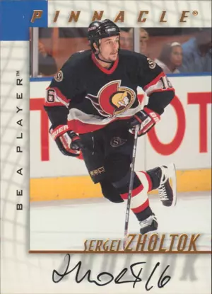 1997-98 BE A PLAYER - SERGEI ZHOLTOK #192 AUTOGRAPHS