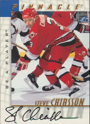 1997-98 BE A PLAYER - STEVE CHIASSON #202 AUTOGRAPHS