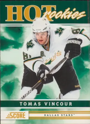 2011-12 SCORE - TOMAS VINCOUR #509 ROOKIE