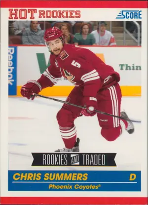 2010-11 SCORE - CHRIS SUMMERS #645 ROOKIE