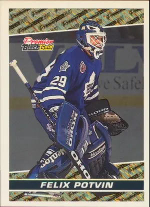 1994-95 TOPPS PREMIER - FELIX POTVIN #17 BLACK GOLD
