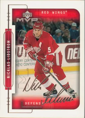 1999-00 MVP - NICKLAS LIDSTROM #72 SILVER SCRIPTS