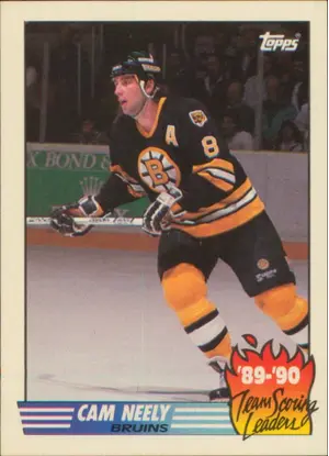 1990-91 TOPPS - CAM NEELY #3 TEAM SCORING LEADERS