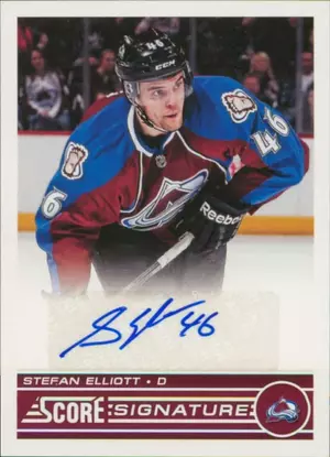 2013-14 SCORE - STEFAN ELLIOTT #SS-SE SIGNATURES