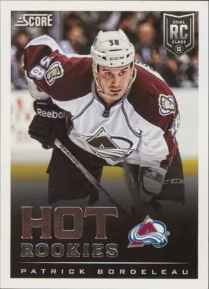2013-14 SCORE - PATRICK BORDELEAU #620 HOT ROOKIES