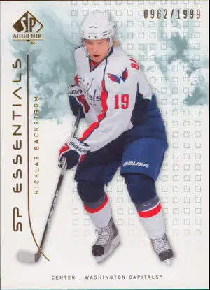 2009-10 SP AUTHENTIC - NICKLAS BACKSTROM #136 SP ESSENTIALS 962/1999
