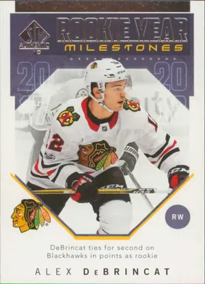 2018-19 SP AUTHENTIC - ALEX DeBRINCAT #RYM-AD ROOKIE YEAR MILESTONES