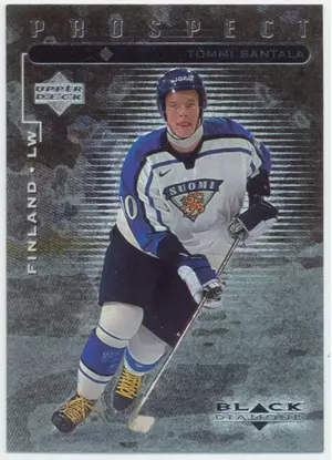 1998-99 BLACK DIAMOND - TOMMI SANTALA #100 RC SP