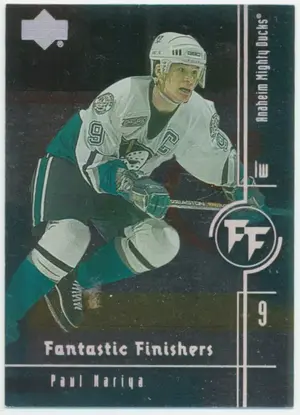 2000-01 UPPER DECK - PAUL KARIYA #FF1 FANTASTIC FINISHERS