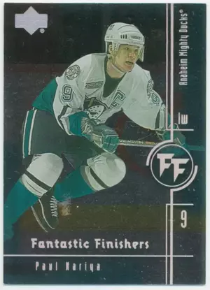 2000-01 UPPER DECK - PAUL KARIYA #FF1 FANTASTIC FINISHERS