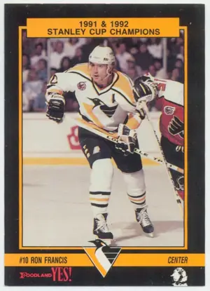1993 FOODLAND - RON FRANCIS #7 1991 & '92 STANLEY CUP CHAMPIONS