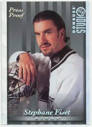 1997-98 DONRUSS STUDIO - STEPHANE FISET #52 PRESS PROOF /1000
