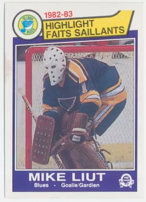 1983-84 O-PEE-CHEE - MIKE LIUT #309 HIGHLIGHT