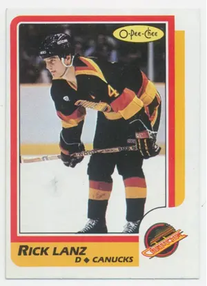 1986-87 O-PEE-CHEE - RICK LANZ #179