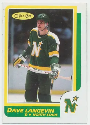 1986-87 O-PEE-CHEE - DAVE LANGEVIN #218