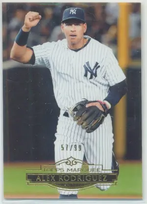 2011 Topps Marquee - Alex Rodriguez #70 Gold Parallel 57/99