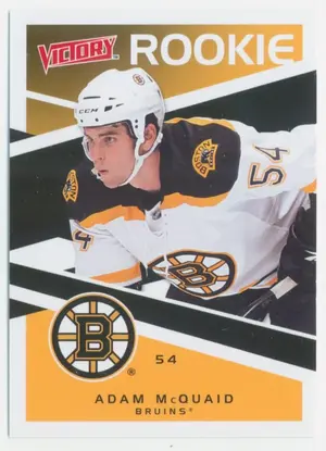 2010-11 VICTORY - ADAM McQUAID #205 ROOKIE