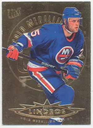 1995-96 FLEER ULTRA - BRETT LINDROS #95 GOLD MEDALLION