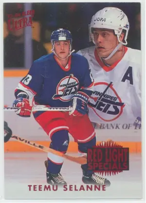 1993-94 FLEER ULTRA - TEEMU SELANNE #10 RED LIGHT SPECIALS