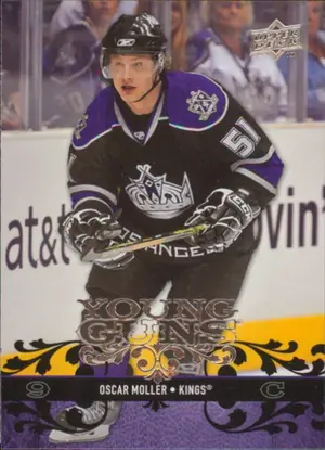 2008-09 UPPER DECK - OSCAR MOLLER #222 YOUNG GUNS